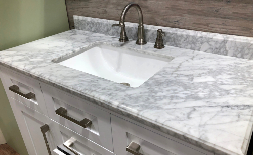 bathroom stone counter